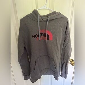 Gray North Face Hoodie